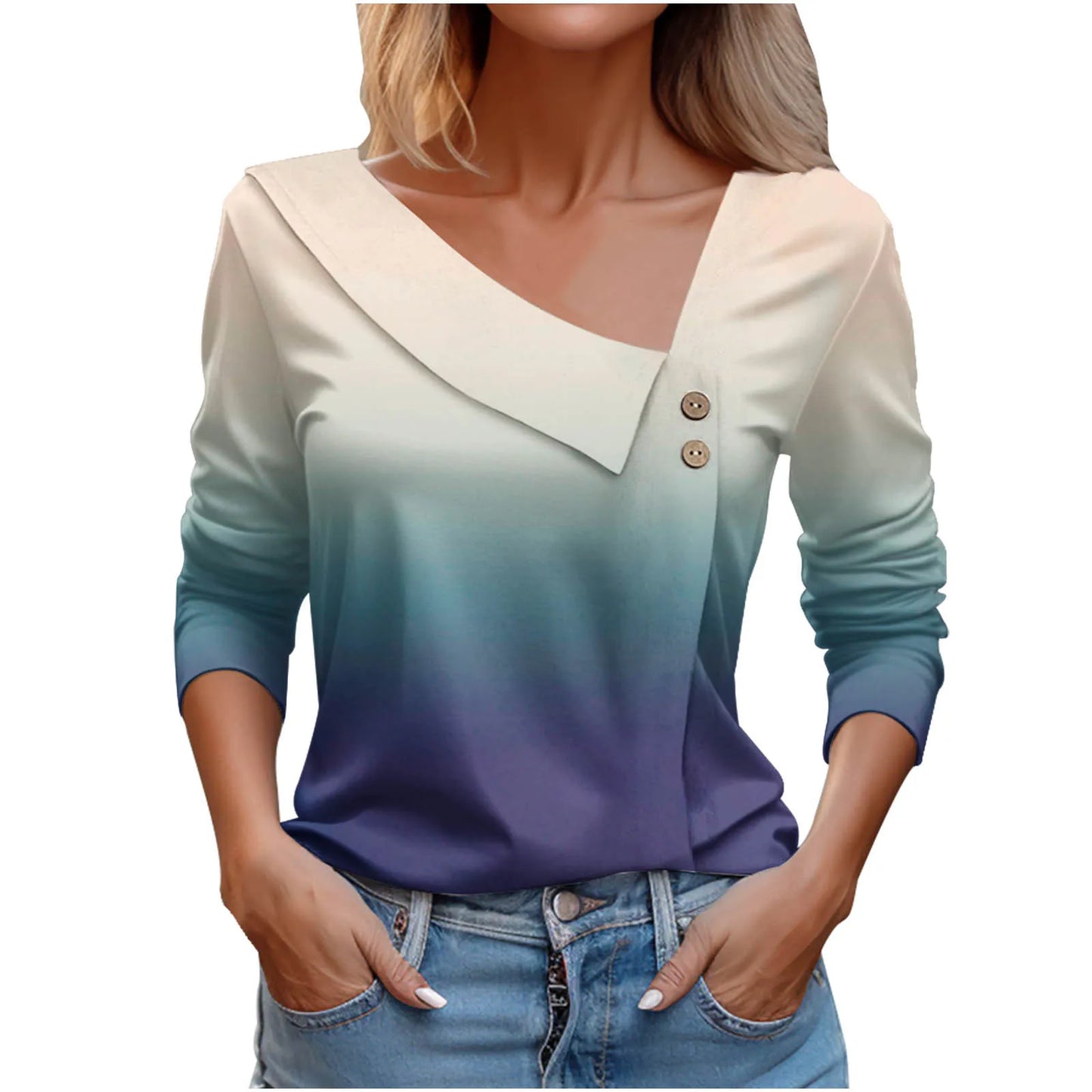 T Shirt For Women Fashion Long Sleeve Top White Floral Print Shirts And Blouses 3D Print Clothes For Womens 2023 y2k