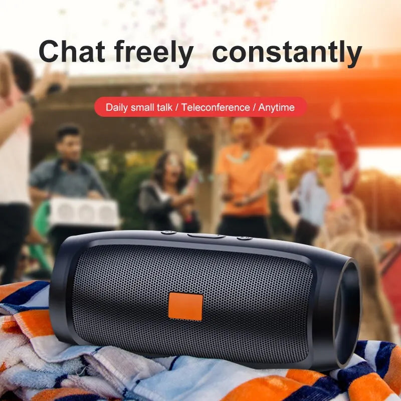 Wireless Portable Stereo TWS Bluetooth Dual Speaker Subwoofer Music Playback Waterproof Speaker Support FM Radio TF