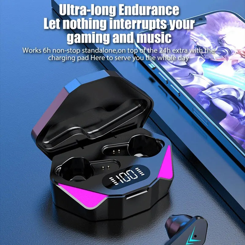 X15 TWS Earphones Bluetooth Wireless Gamer Headphones 65ms Low Latency Earbuds Fone Gamer Headset Gamer With Mic Handfree