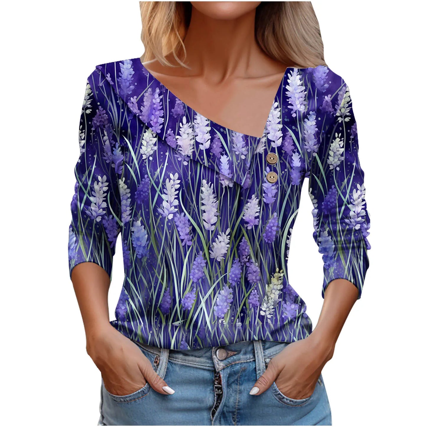 T Shirt For Women Fashion Long Sleeve Top White Floral Print Shirts And Blouses 3D Print Clothes For Womens 2023 y2k