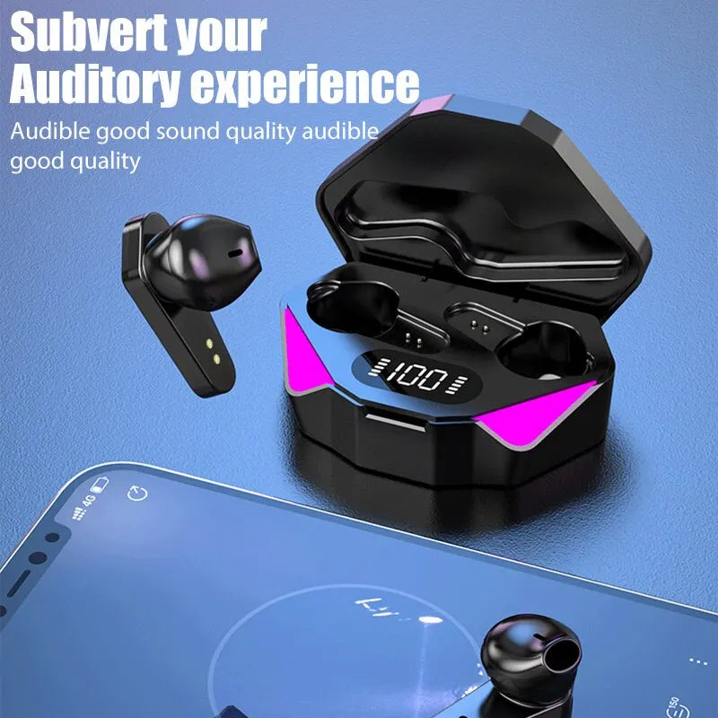 X15 TWS Earphones Bluetooth Wireless Gamer Headphones 65ms Low Latency Earbuds Fone Gamer Headset Gamer With Mic Handfree