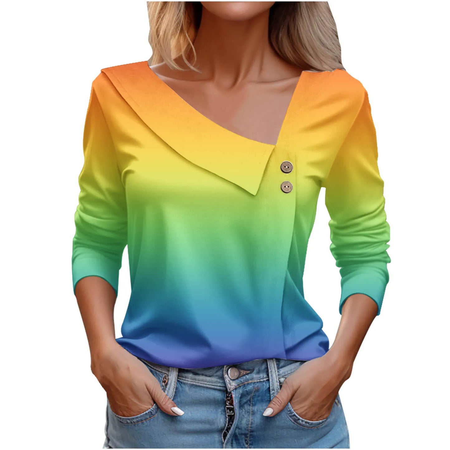 T Shirt For Women Fashion Long Sleeve Top White Floral Print Shirts And Blouses 3D Print Clothes For Womens 2023 y2k