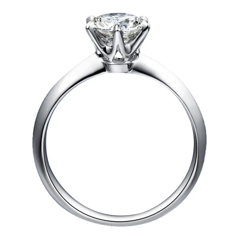 New Luxury 925 Sterling Silver Real Moissanite Rings Wholesale