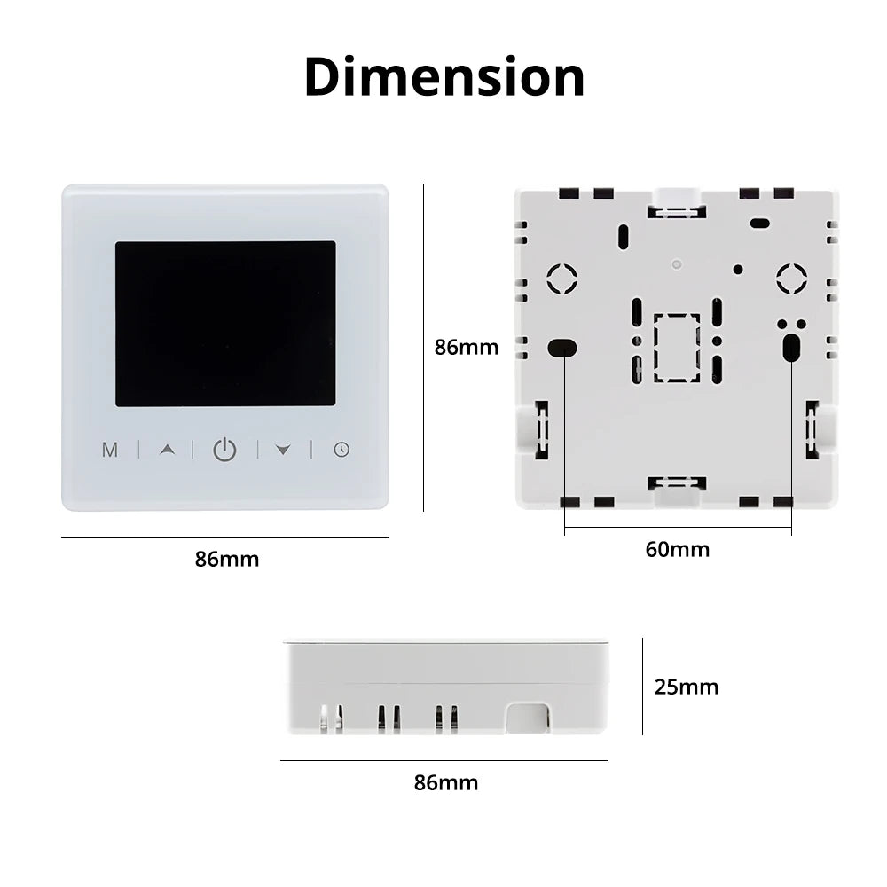Tuya WiFi Heating Thermostat Smart Home Battery Powered Temperature Controller For Gas Boiler Work With Alcie Alexa Google Home