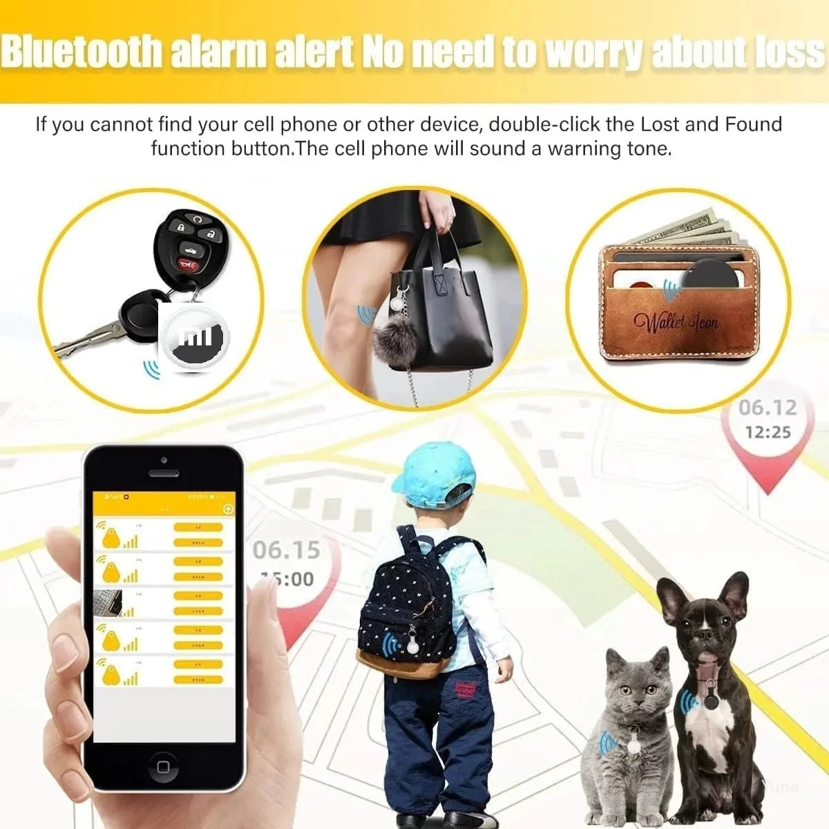 Xiaomi Bluetooth 4.0 Smart Finder Children's Pet Wallet Location Tracker Anti-lost Device Tracker Mini Locator Smart Home