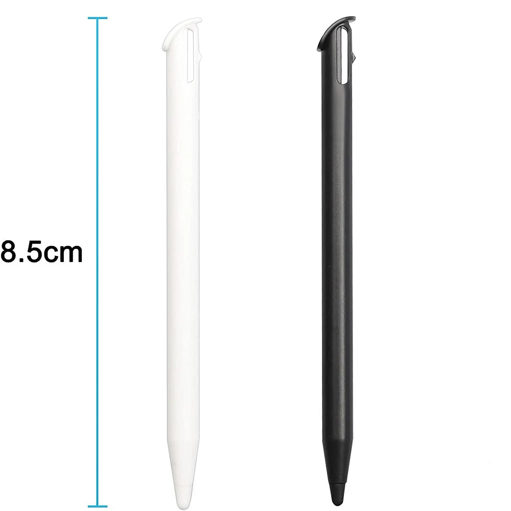 2pcs Stylus Pens for New 3DS XL Gaming Console Replacement Pen Plastic Touch Screen Pen Black White