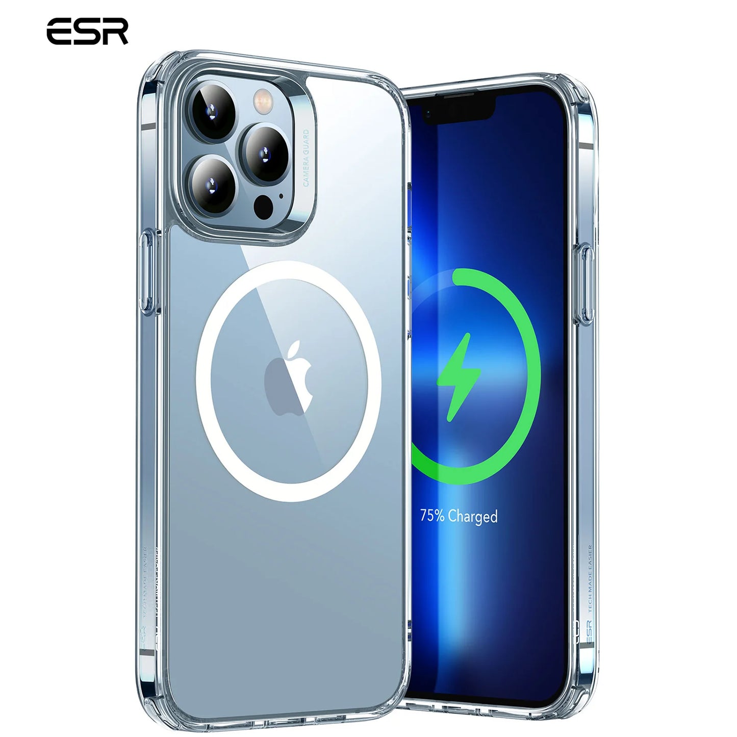 ESR for iPhone 13 Pro Max Case Compatible with Magsafe for iPhone 13 Transparent Back Cover Magnetic Case for iPhone 13 Pro Max