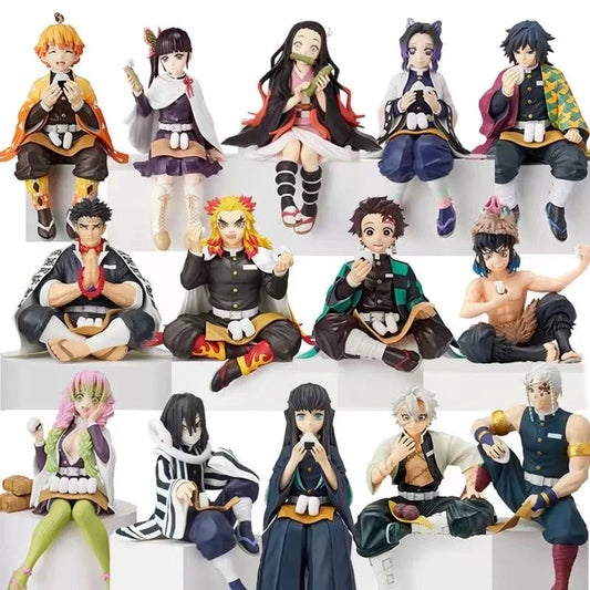 Anime Demon Slayer Action Figures Tanjirou Nezuko Zenitsu Tomioka Giyuu Kochou Anime Figure Collect Kid Doll Toys for Children