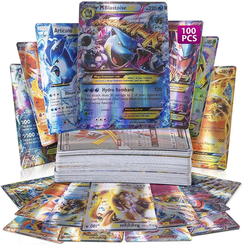 20Pcs English Pokemon Cards GX Tag Team Vmax EX Mega Shining Game Battle Carte Trading Collection Cards Toys Children Gifts