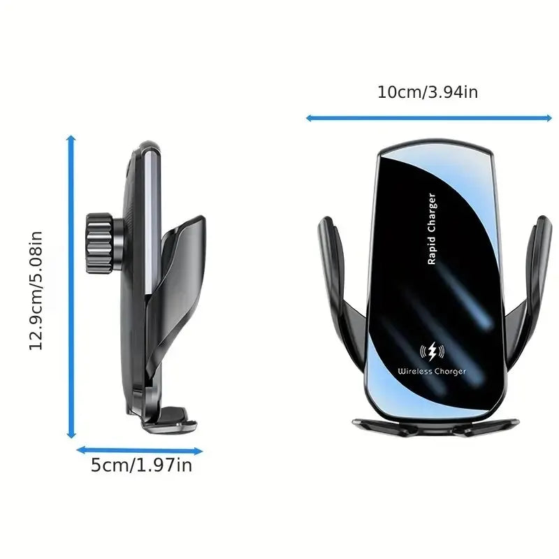 Car Wireless Charger Air Vent Car Phone Holder Mount 15W Fast Wireless Charging Station For iPhone 15 14 13 12 11 Samsung Xiaomi