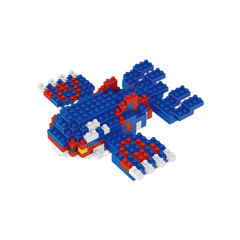 Pokemon Small Blocks Nanoblock Charizard Kyogre Groudon Rayquaza Model Education Graphics Toys for Kids Birthday Gift Toys