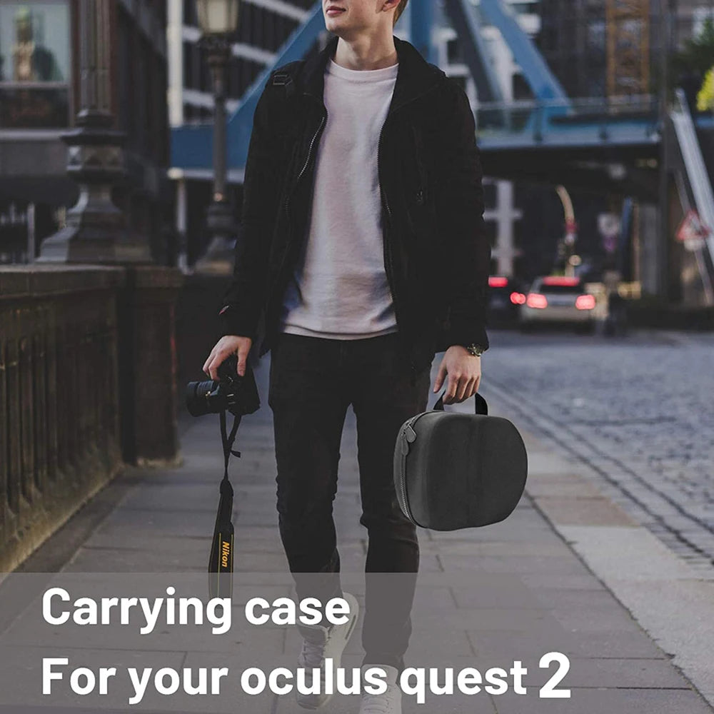 Hard Travel Case Storage Bag For Oculus Oculos Quest 2 VR Headset Portable Convenient Carrying Case Controllers Accessories