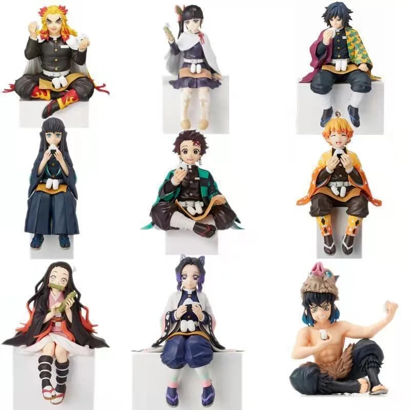 Anime Demon Slayer Action Figures Tanjirou Nezuko Zenitsu Tomioka Giyuu Kochou Anime Figure Collect Kid Doll Toys for Children