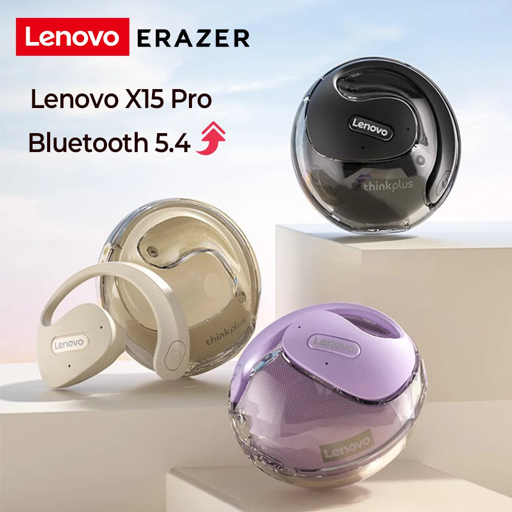 Lenovo X15 pro Bluetooth 5.4 Earphones Erazer X15 Sports Wireless Headphones Noise Reduction HD Call Lenovo Earbuds with Mic