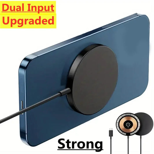 Magnetic Wireless Charger Pad for iPhone 12 13 14 15 Pro Max Mini Airpods Earphone USB C PD Adapter Magnet Fast Charging Station