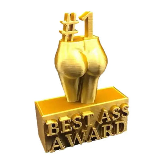 Best Ass Award Creative Best Butt Trophy Gold Plated Trophy Ornament Resin Crafts Gift Bedroom Desktop Home Decoration