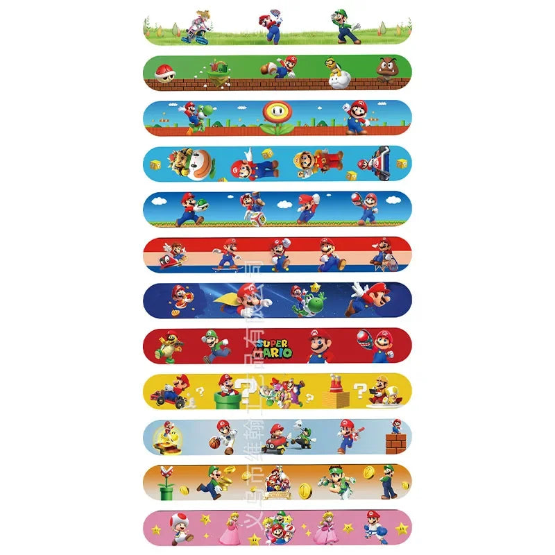 Sonic The Hedgehog Wrist Strap Children Clap Ring Slap Bracelets Kids Snapping Rings Toy Party Product Children's Birthday Gifts