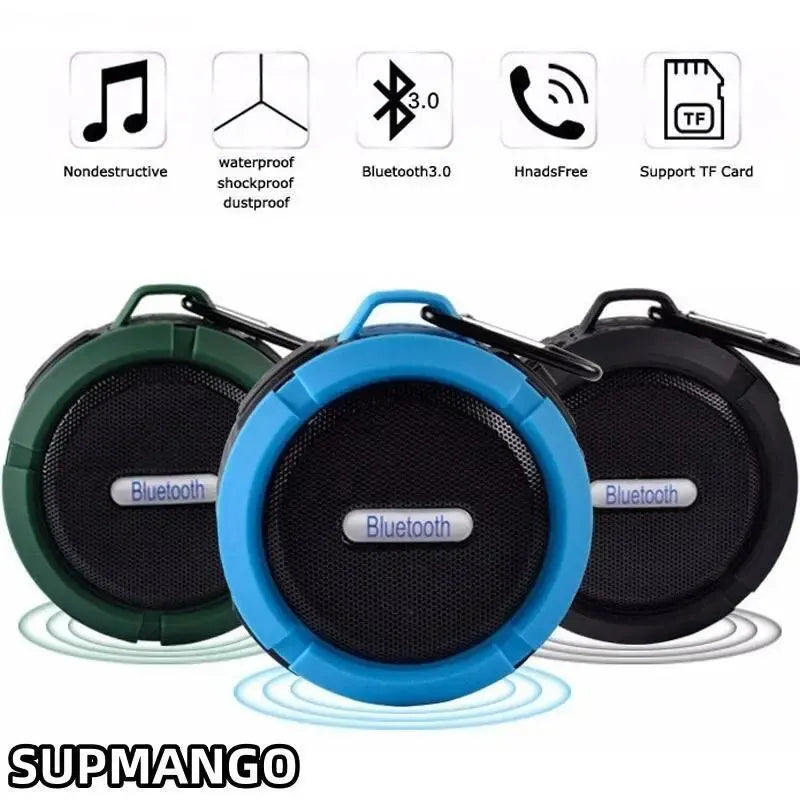 Bluetooth-compatible Speaker Big Suction Cup Bluetooth Stereo Outdoor Sports Mini TF Subwoofer Portable Waterproof