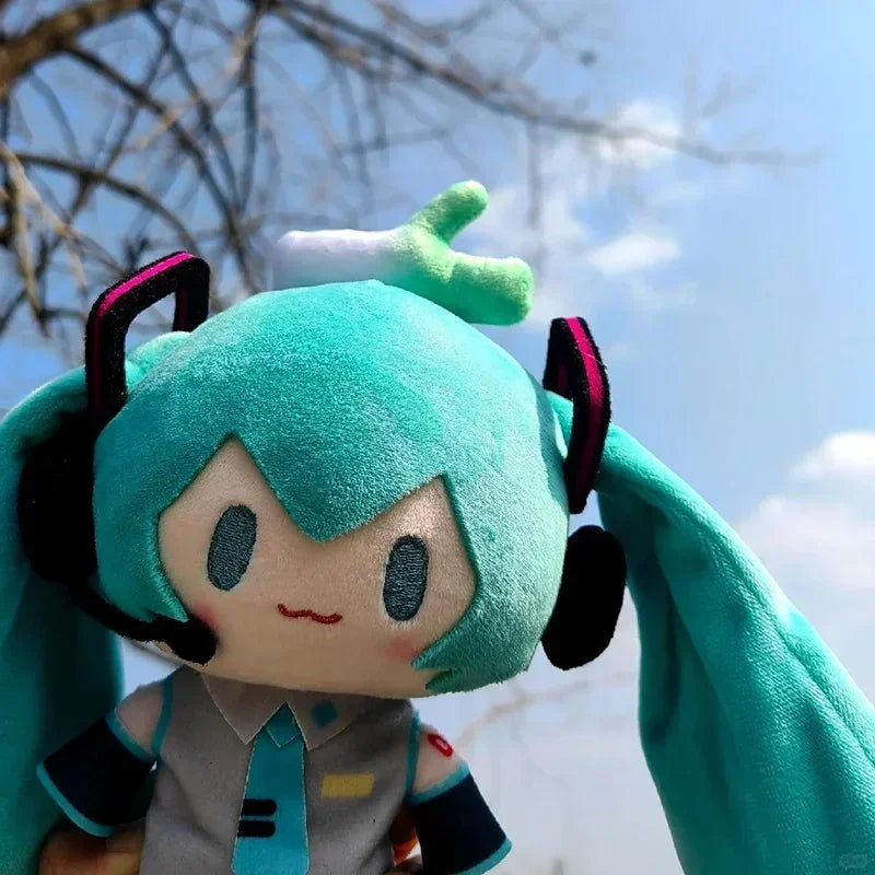 15cm Hatsune Miku Kawaii Q Version Figure Plush Doll Anime Peripheral Plush Stuffed Toy Collection Model Ornament Toys Gifts