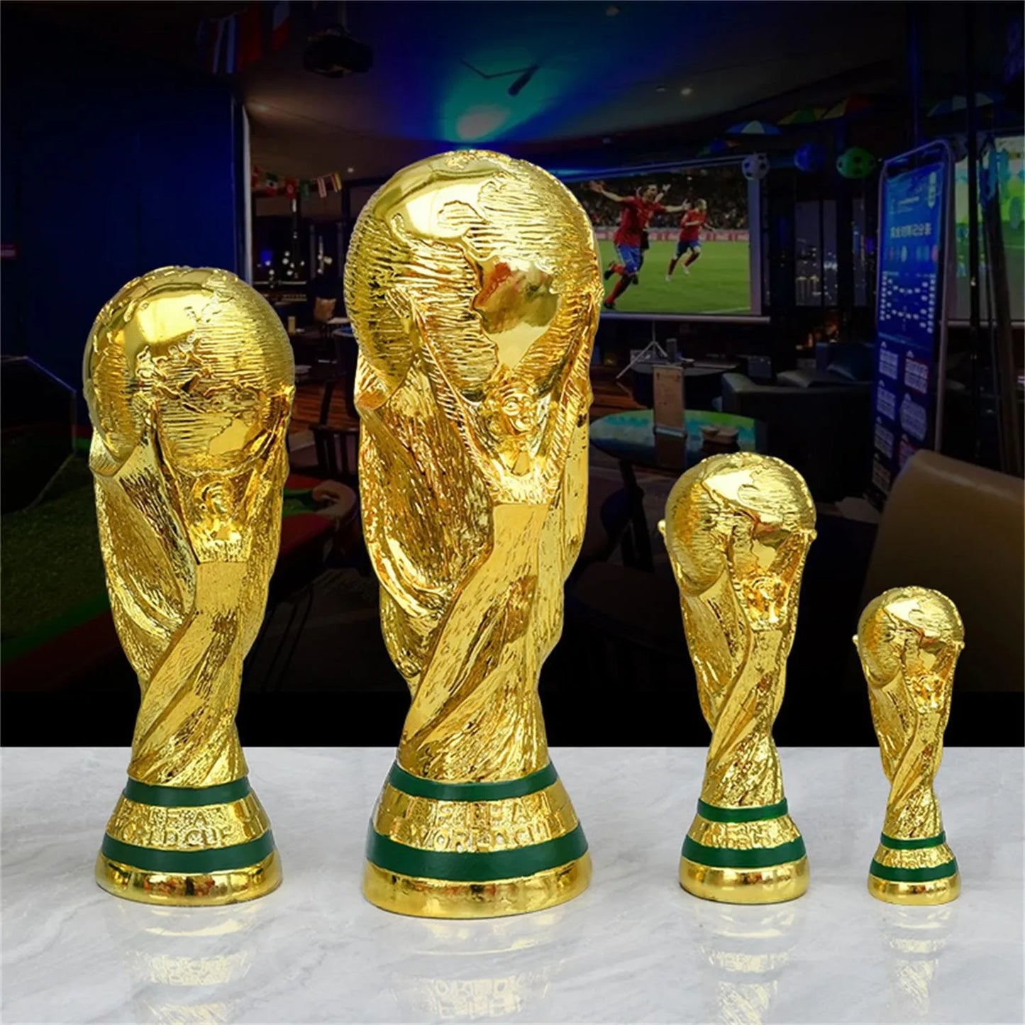 Golden Resin WORLD CUP Football Trophy